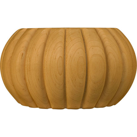 OSBORNE WOOD PRODUCTS 3 x 5 Fluted Round Bun Foot in Hard Maple 4001HM